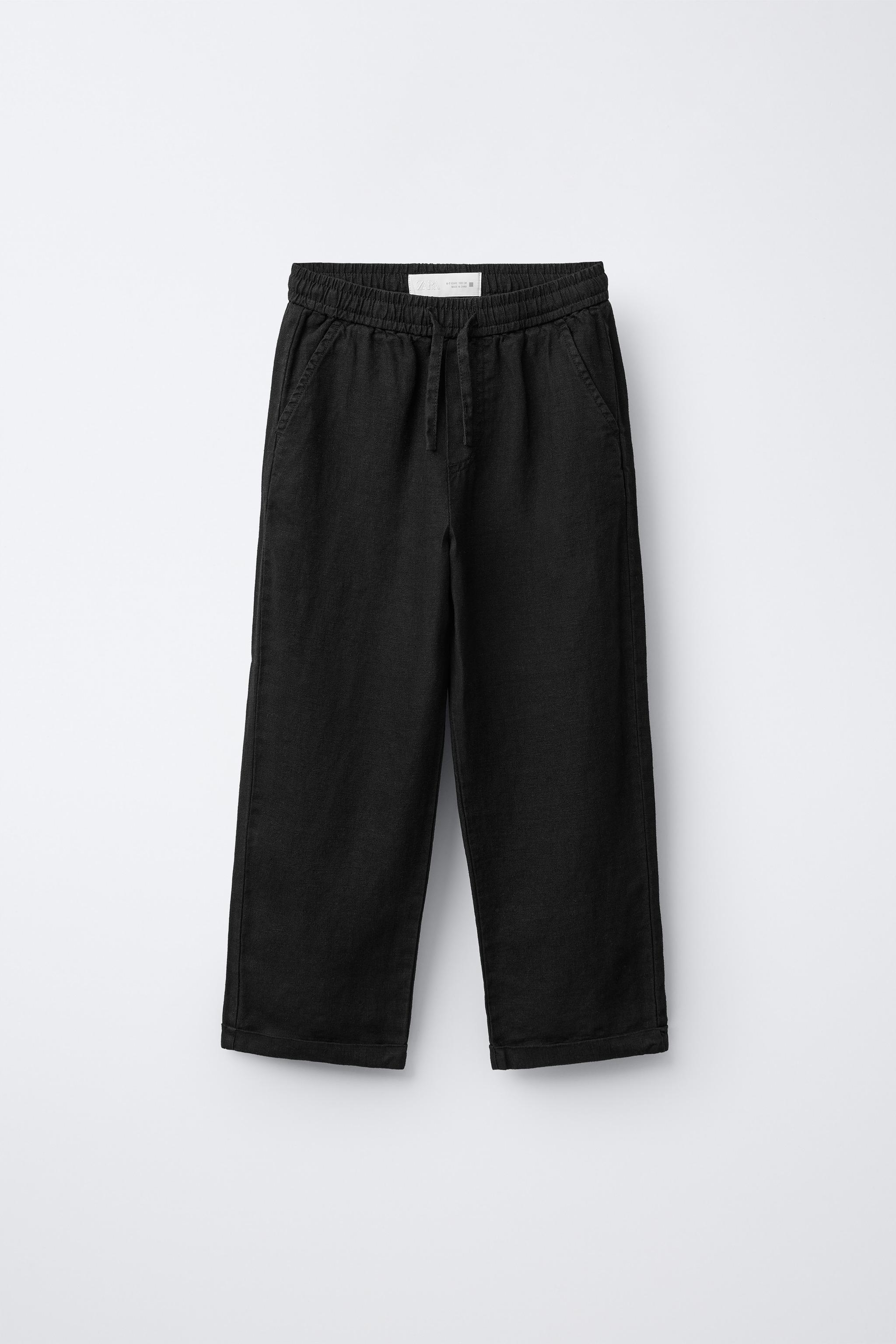 PANTALON DROIT 100% LIN